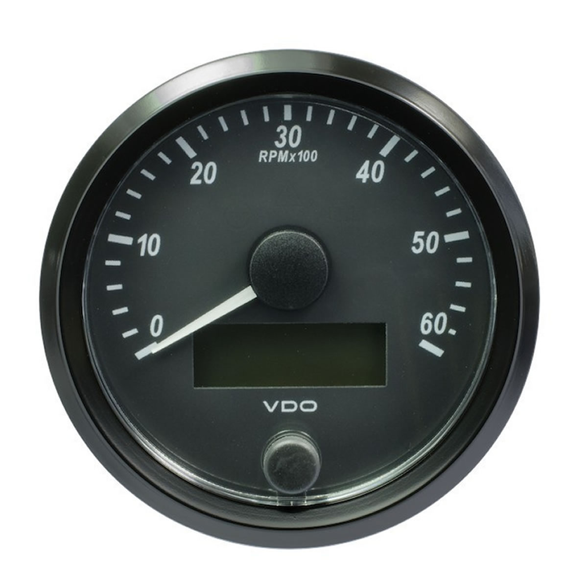 VDO SingleViu Tachometer Gauges 6000 RPM Black 80mm